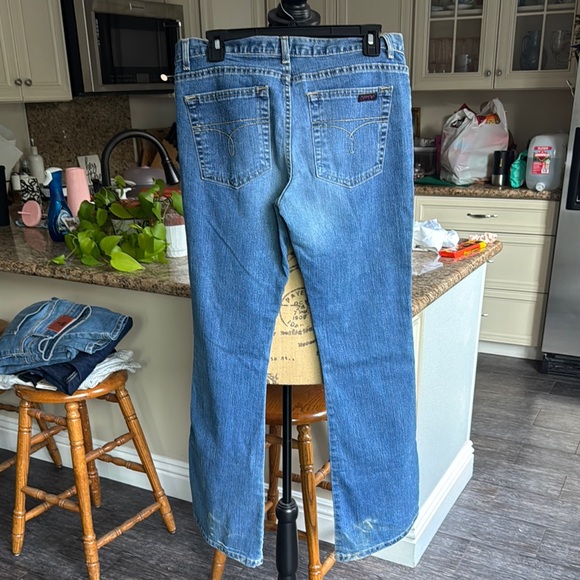 NWT Vintage Juniors Calvin Klein Flare Blue Jeans SZ 11 - Picture 9 of 11